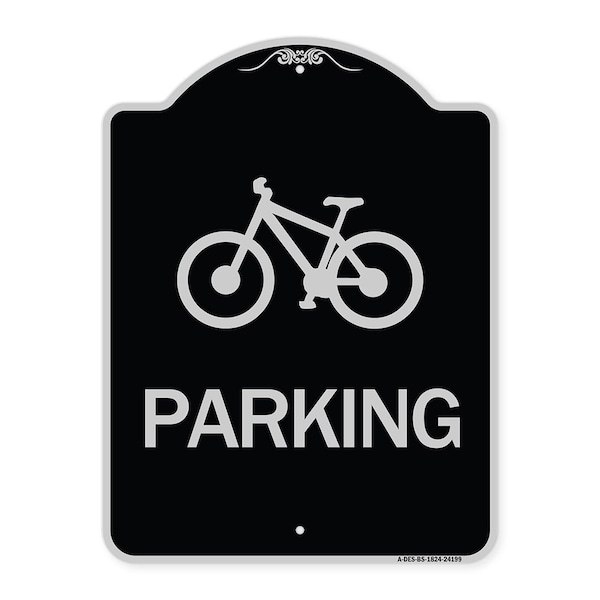 D4-3 Bicycle Parking Bicycle Parking Heavy-Gauge Aluminum Sign, 24" x 18", BS-1824-24199